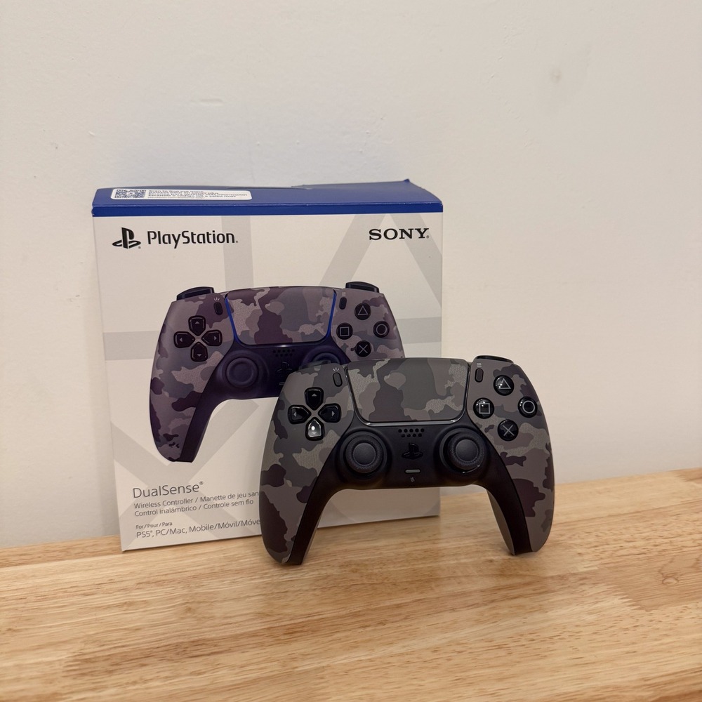 Sony DualSense Gray Camo Controller for Playstation PS5 in Box | Tested